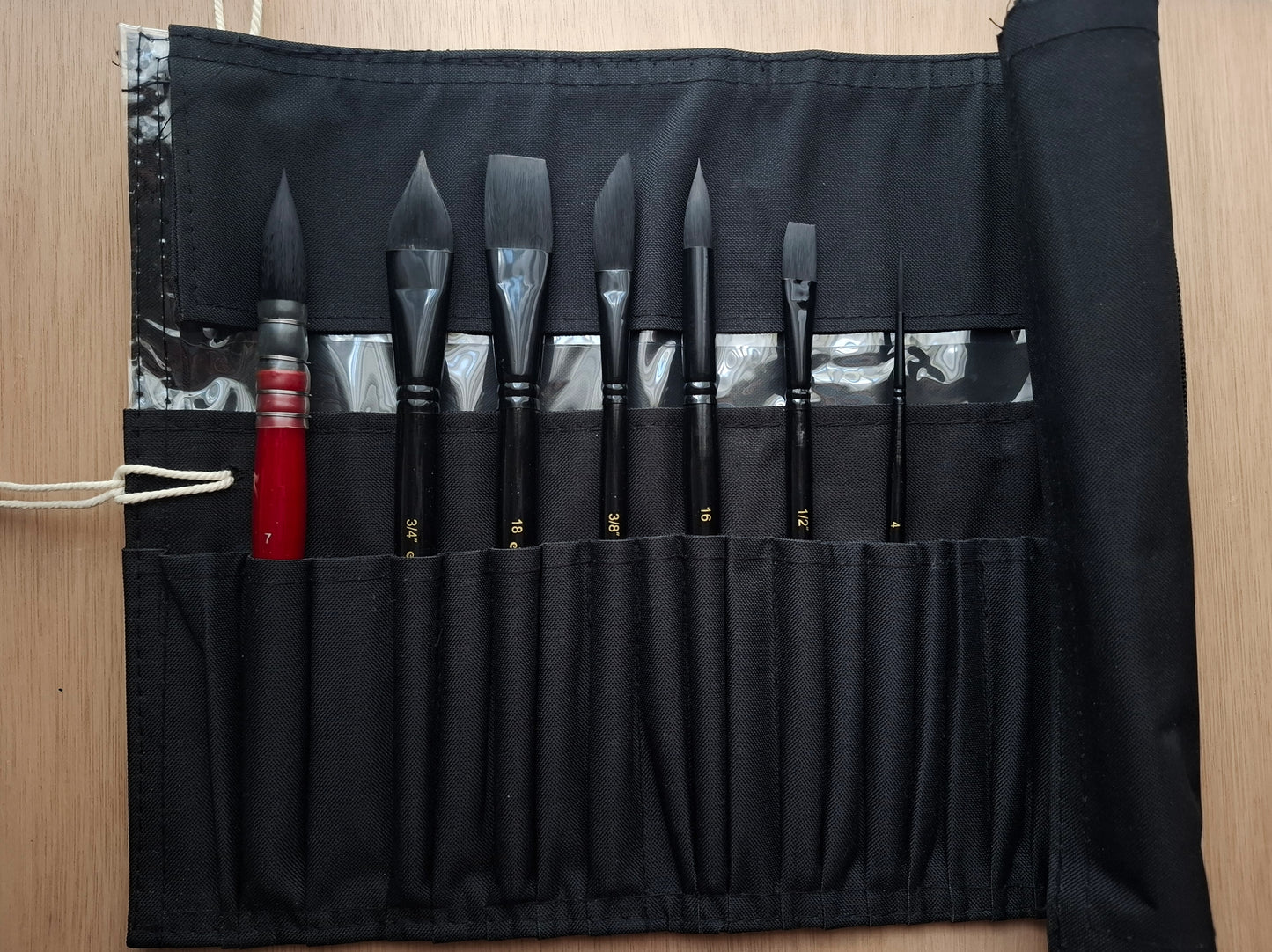 7-Piece Professional Watercolor Brush Set with Case.
