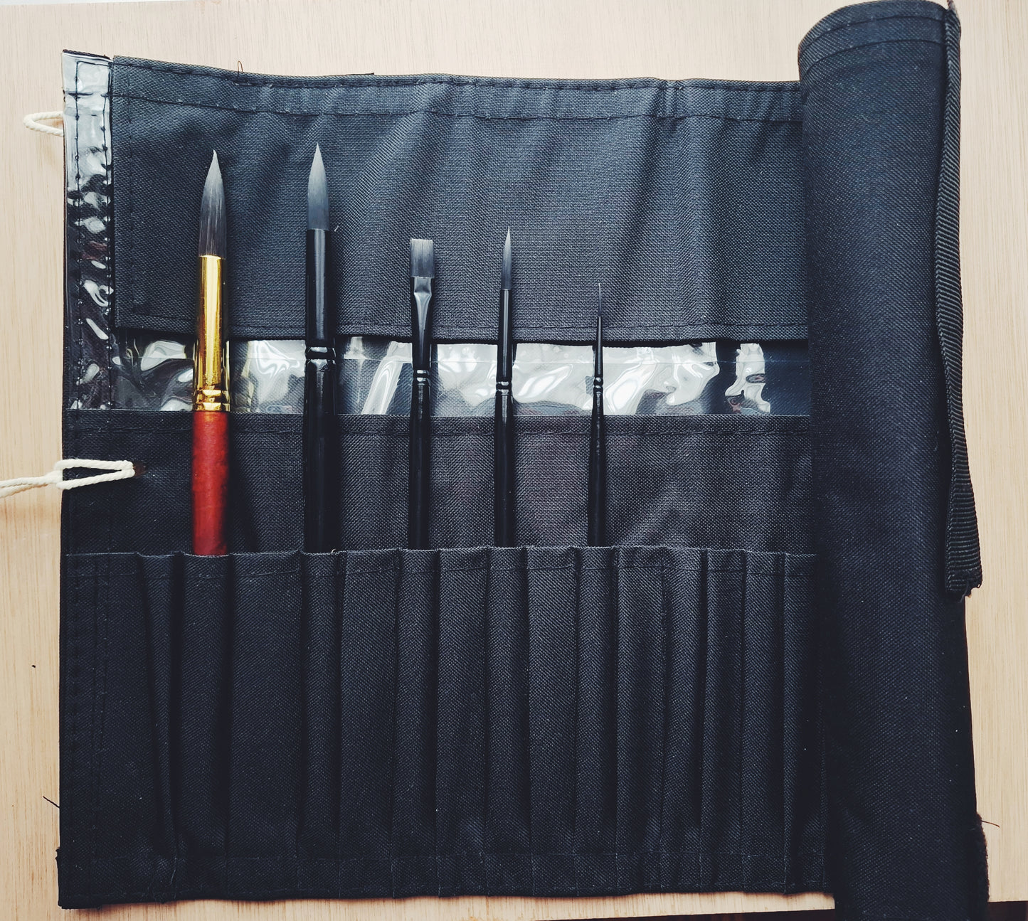 5-Piece Professional Watercolor Brush Set with Case