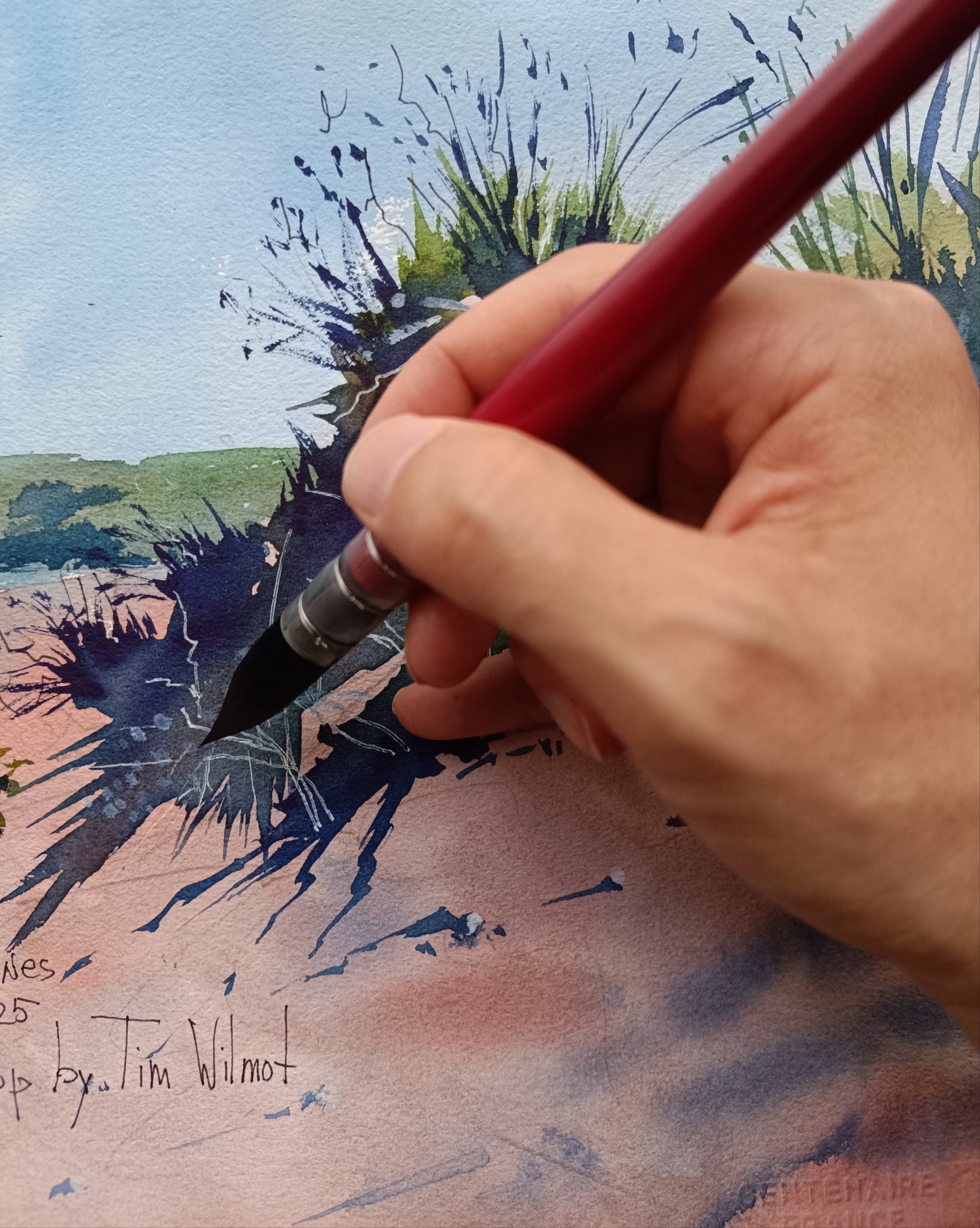 High Quality Mop Watercolor Brush - Size 7